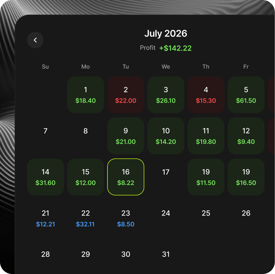 Calendar view